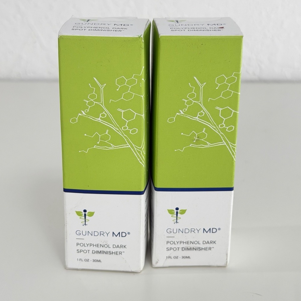 Gundry MD Polyphenol Dark Spot Diminisher Serum 1 Oz Sealed- Lot Of 2